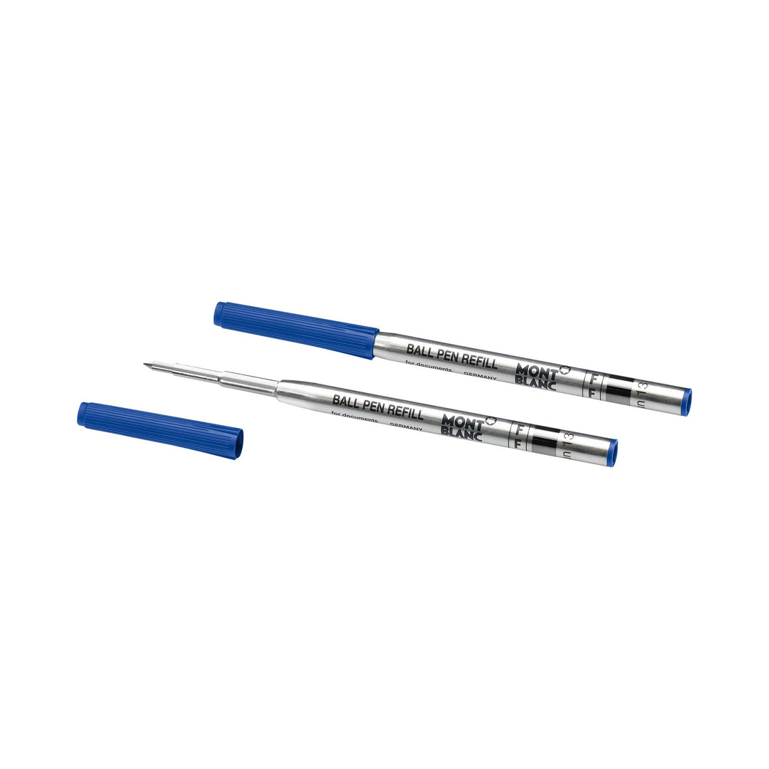 Montblanc 2 Ballpoint Refills, Royal Blue - Fine MB128213