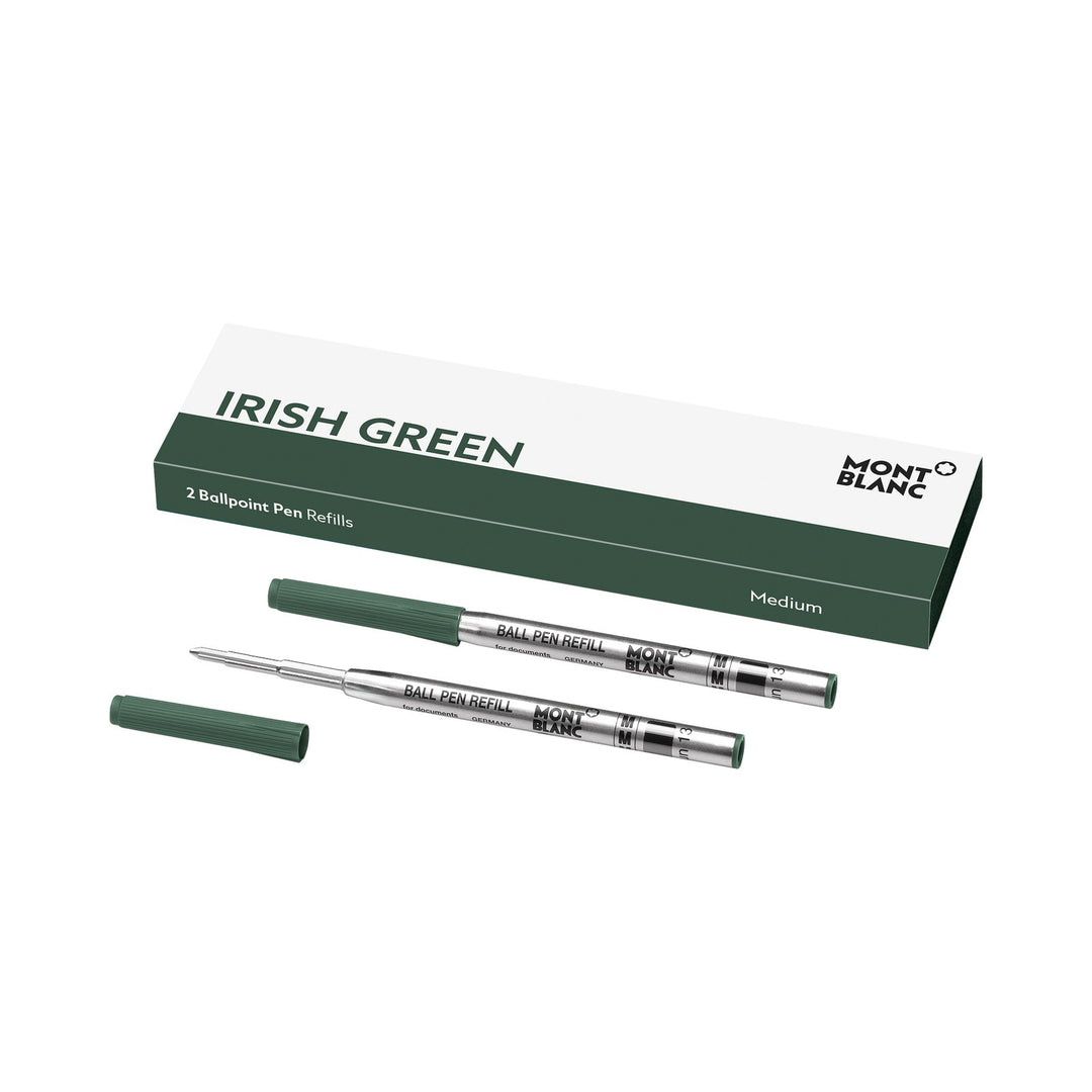 Montblanc 2 Ballpoint Refills, Irish Green - Medium MB128217