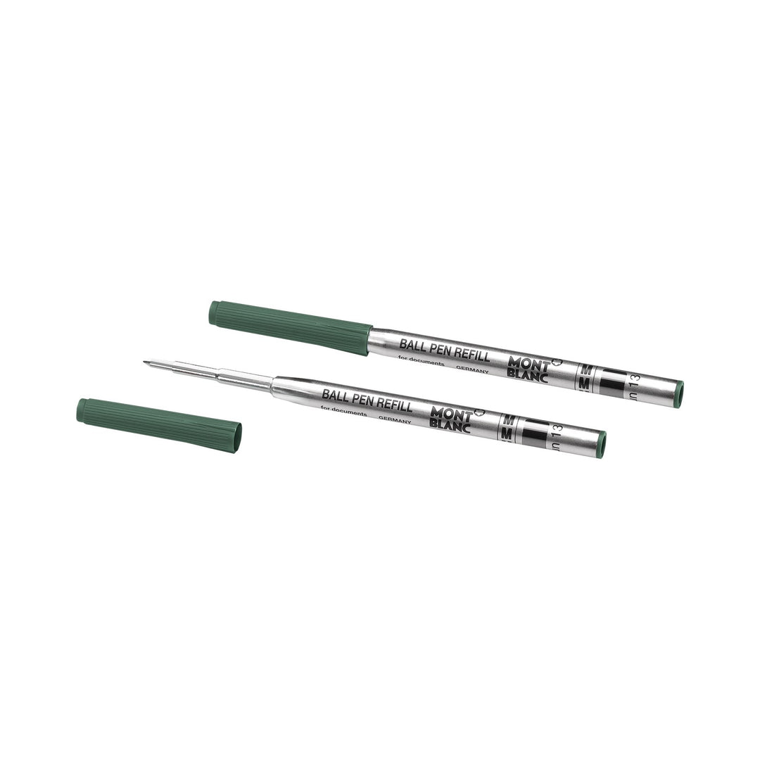 Montblanc 2 Ballpoint Refills, Irish Green - Medium MB128217