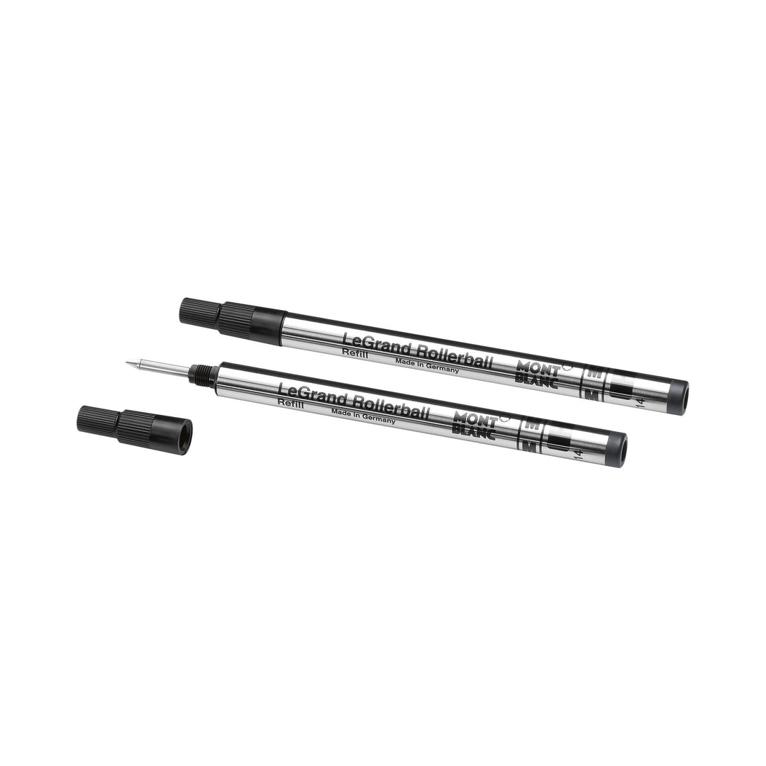 Montblanc 2 Rollerball LeGrand Refills, Mystery Black - Fine MB128224