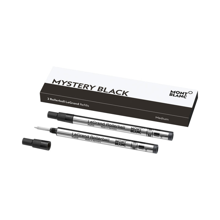 Montblanc 2 Rollerball LeGrand Refills, Mystery Black - Broad MB128226