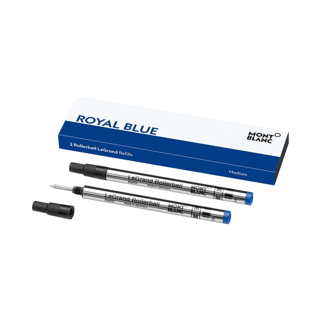 Montblanc 2 Rollerball LeGrand Refills, Royal Blue - Broad MB128229