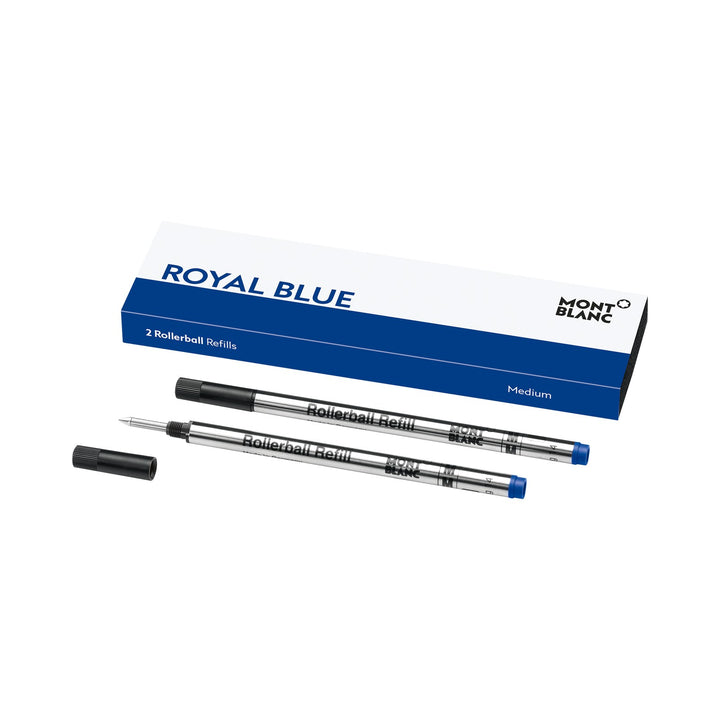 Montblanc 2 Rollerball Refills, Royal blue - Fine MB128232