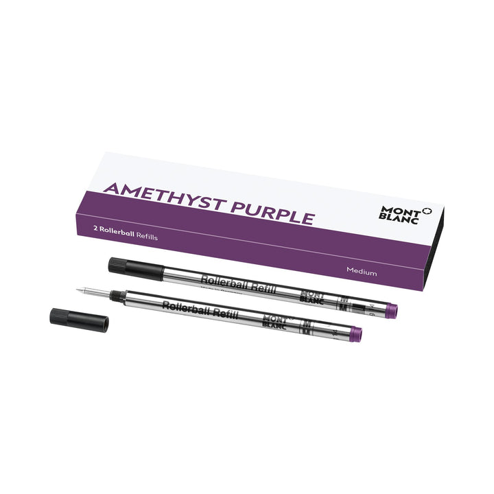 Montblanc 2 Rollerball Refills, Amethyst Purple - Medium MB128236