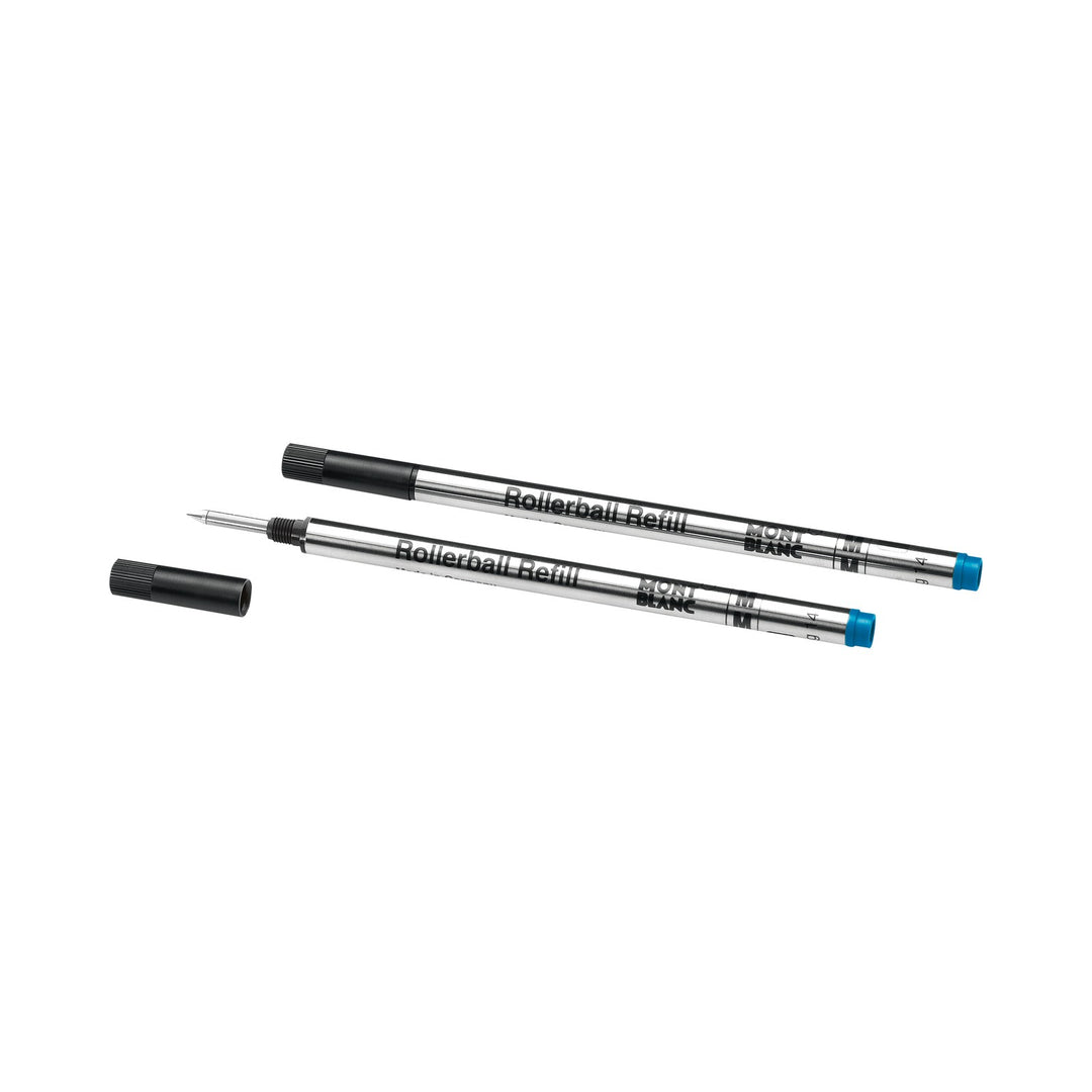 Montblanc 2 Rollerball Refills, Barbados Blue - Medium MB128237