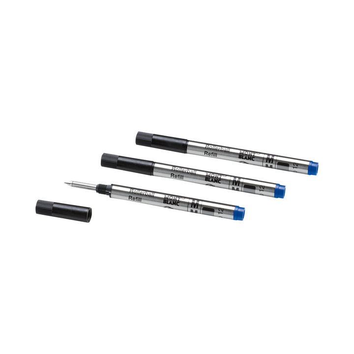 Montblanc 3 Rollerball Small Refills, Royal Blue - Medium MB128241