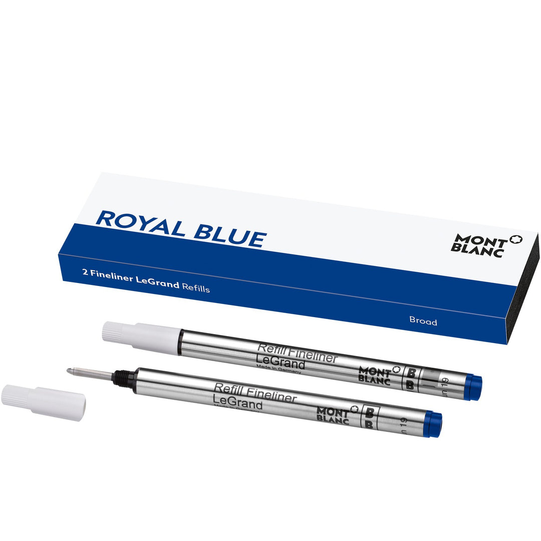 Montblanc 2 Fineliner LeGrand Refills, Royal Blue - Broad MB128251