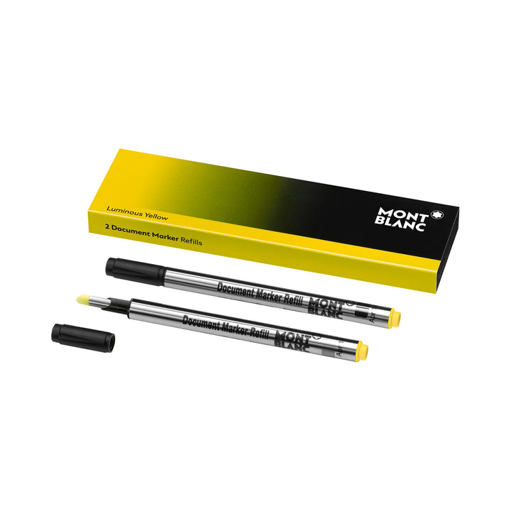 Montblanc 2 Document Marker Refills, Luminous Yellow MB128252