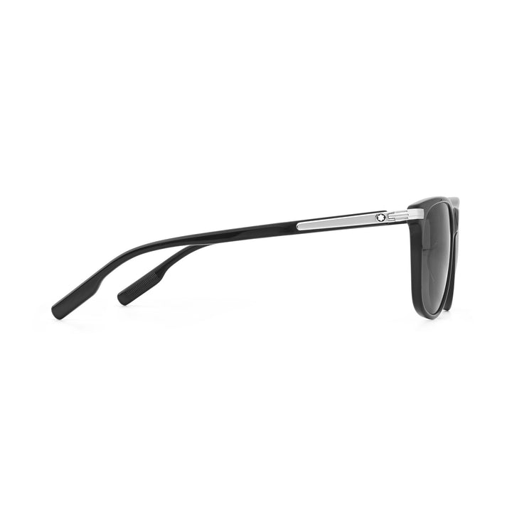 Montblanc Rectangular Sunglasses with Black-Colored Acetate Frame MB129804
