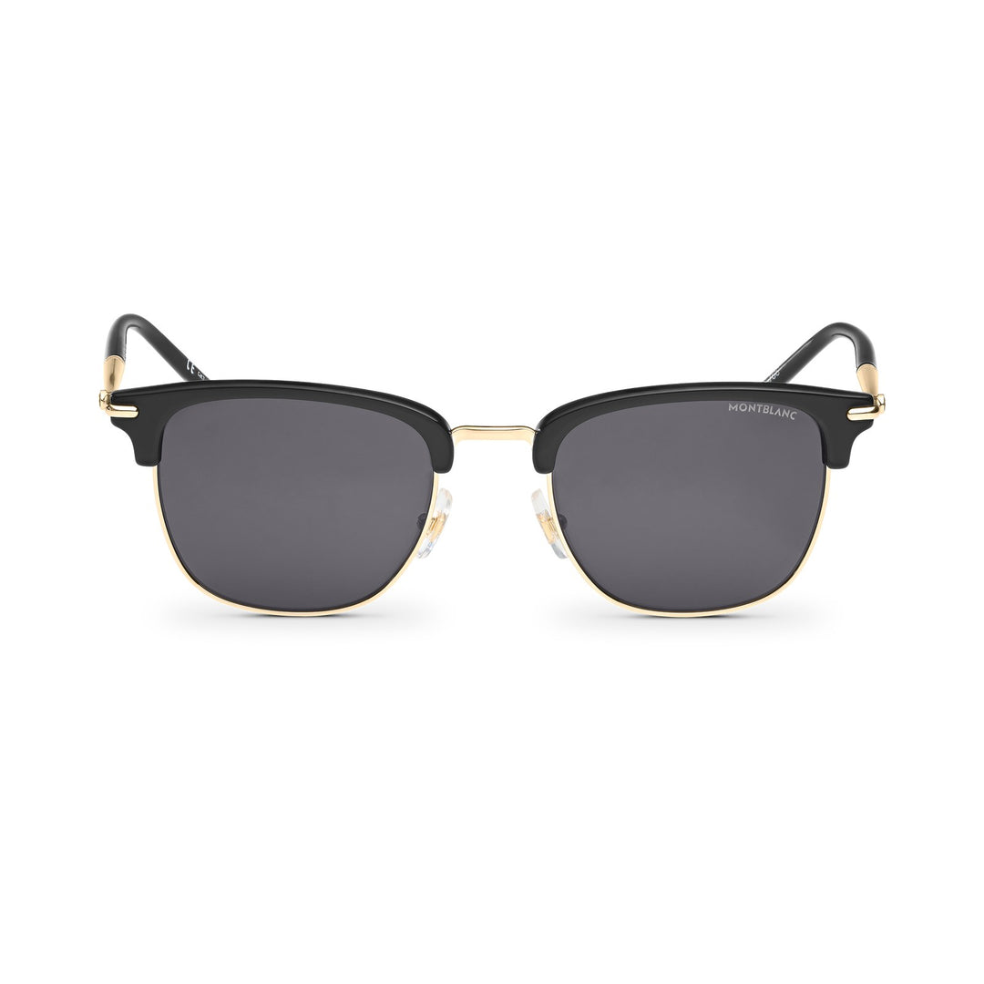 Montblanc Rectangular Sunglasses with Black Colored Injected Frame (M) MB130855