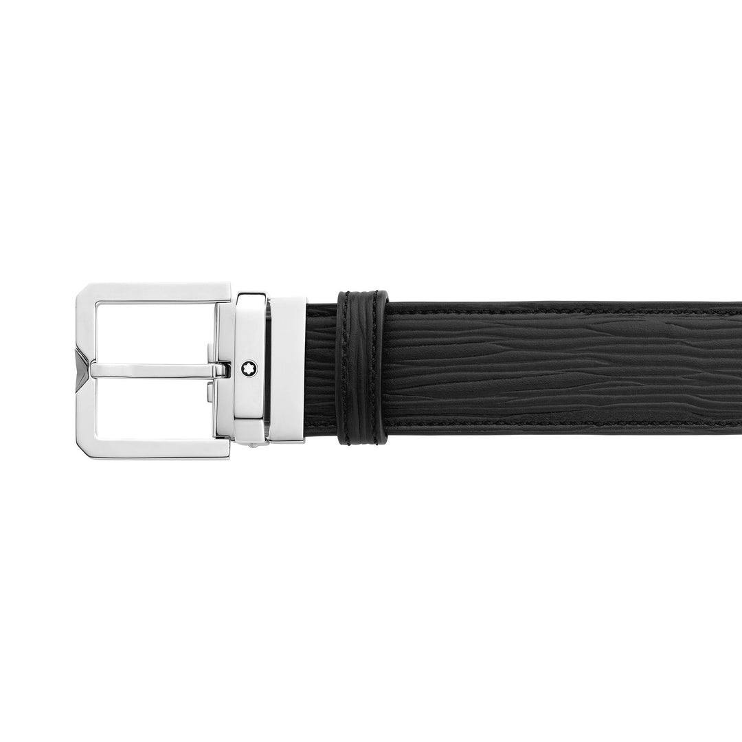 Montblanc Black 35 mm Leather Belt MB131171