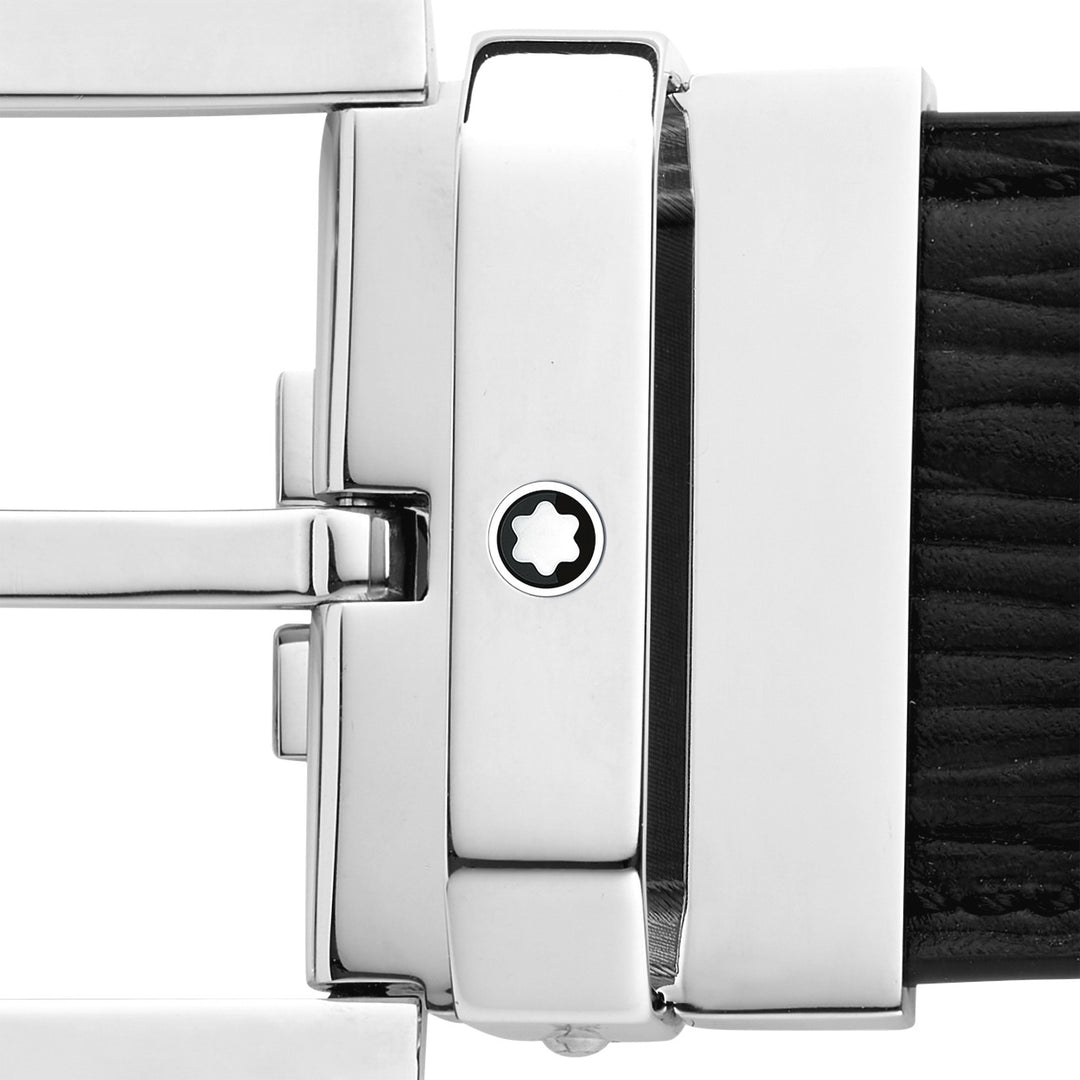 Montblanc Black 35 mm Leather Belt MB131171