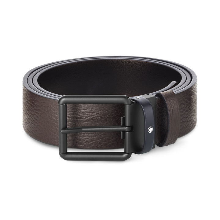 Montblanc Brown/Black 35 mm Reversible Leather Belt MB131187