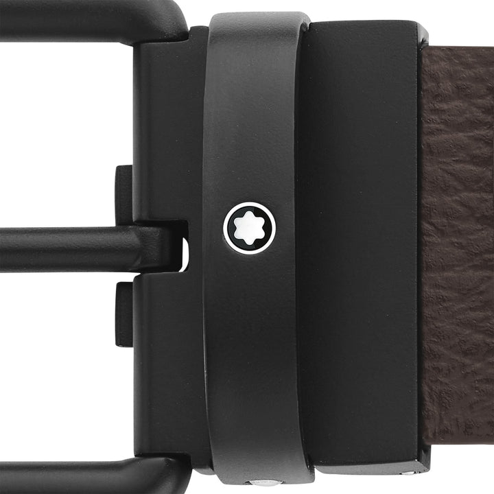 Montblanc Brown/Black 35 mm Reversible Leather Belt MB131187