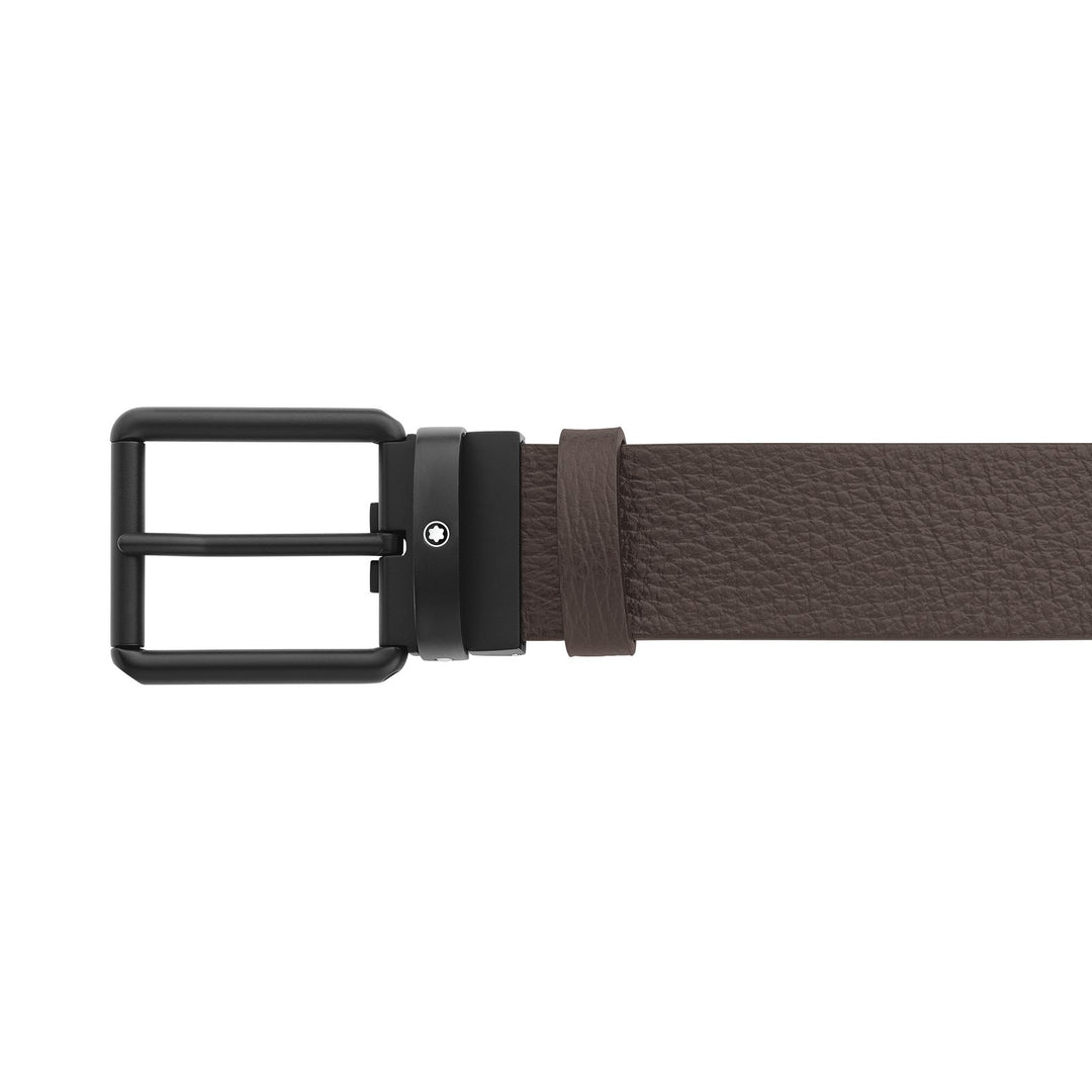Montblanc Brown/Black 35 mm Reversible Leather Belt MB131187