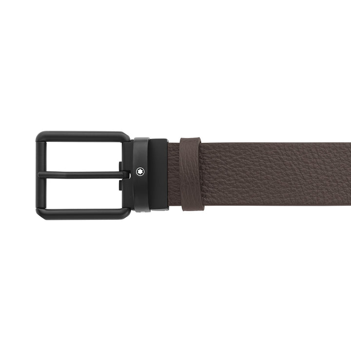 Montblanc Brown/Black 35 mm Reversible Leather Belt MB131187