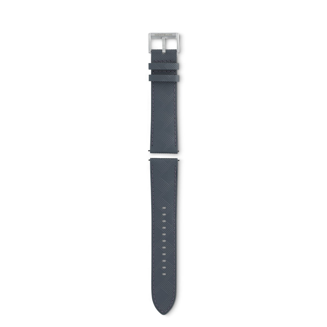 Montblanc Grey Montblanc Extreme 3.0 calf strap with pin buckle MB131882