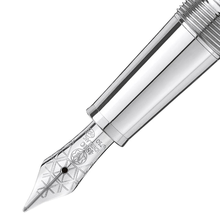 Montblanc Meisterstück Solitaire Doué Blue Hour Classique Fountain Pen MB132099
