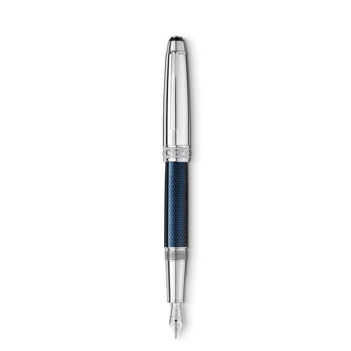 Montblanc Meisterstück Solitaire Doué Blue Hour Classique Fountain Pen MB132100M