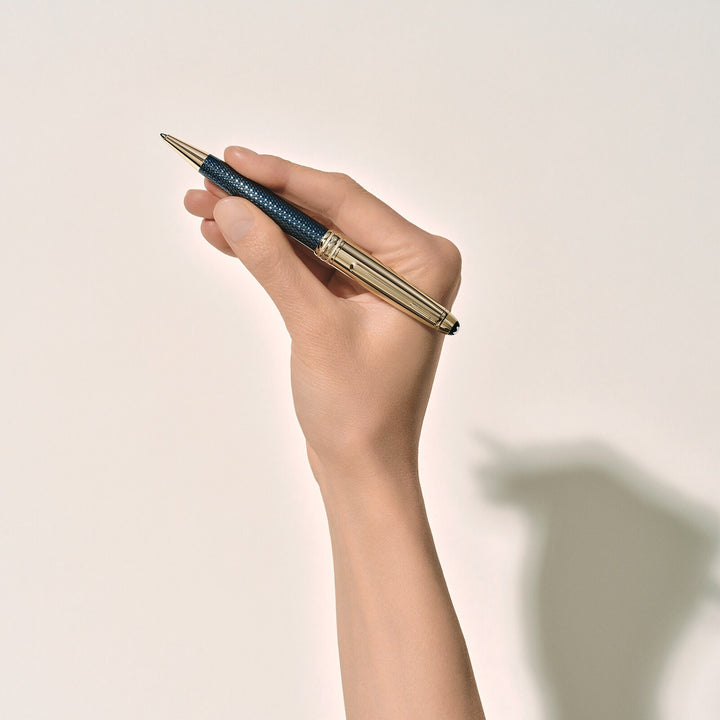 Montblanc Meisterstück Solitaire Doué Blue Hour Classique Ballpoint Pen MB132102