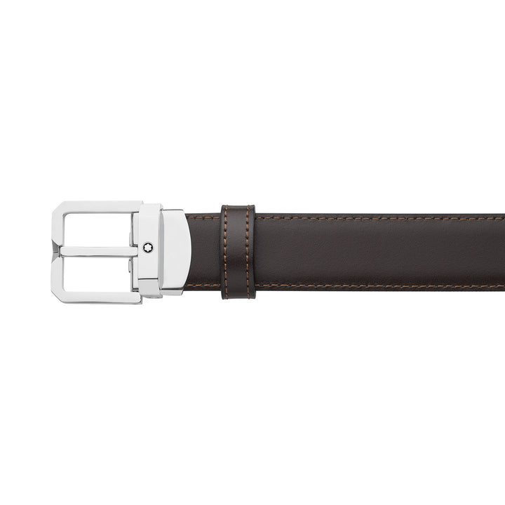 Montblanc Black/Brown 30 mm Reversible Leather Belt MB132873