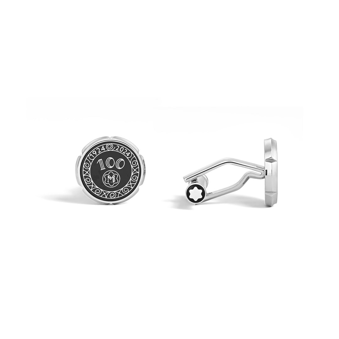 Montblanc Meisterstück Nib Décor 100 Years Black Cufflinks MB132977