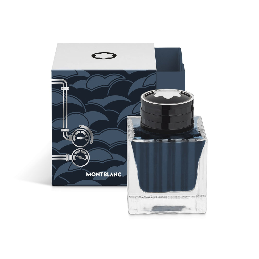 Montblanc Ink Bottle, Meisterstück Around the World in 80 Days, Coal Blue - 50ml MB134408