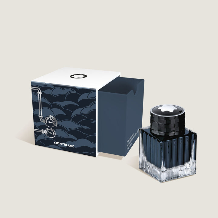 Montblanc Ink Bottle, Meisterstück Around the World in 80 Days, Coal Blue - 50ml MB134408