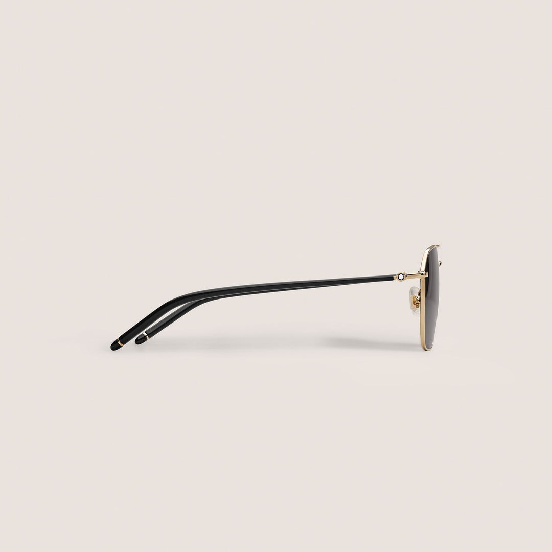 Montblanc Squared Sunglasses with Gold Coloured Metal Frame MB134414