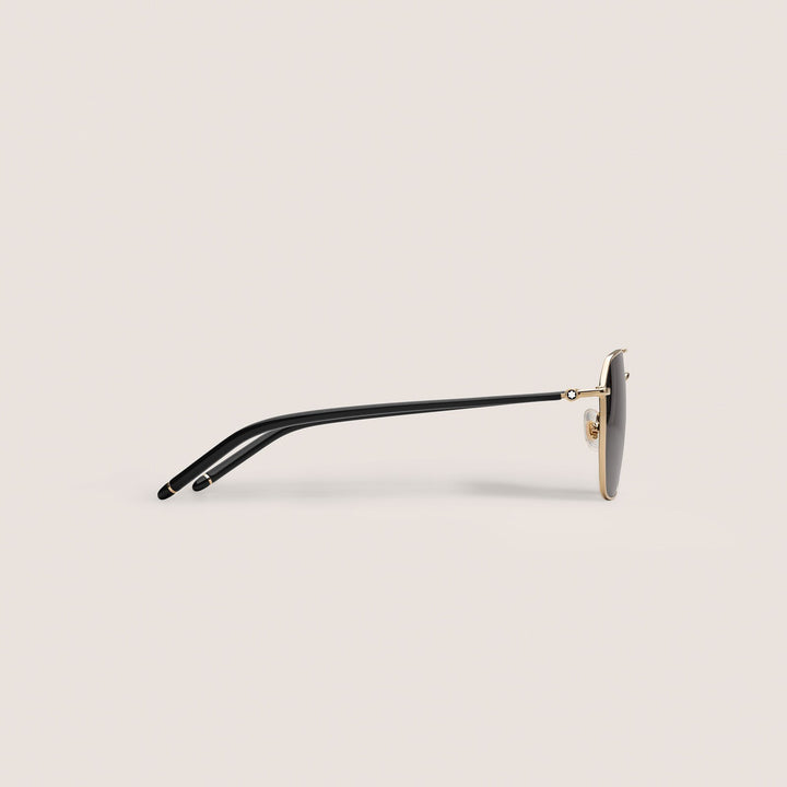 Montblanc Squared Sunglasses with Gold Coloured Metal Frame MB134414
