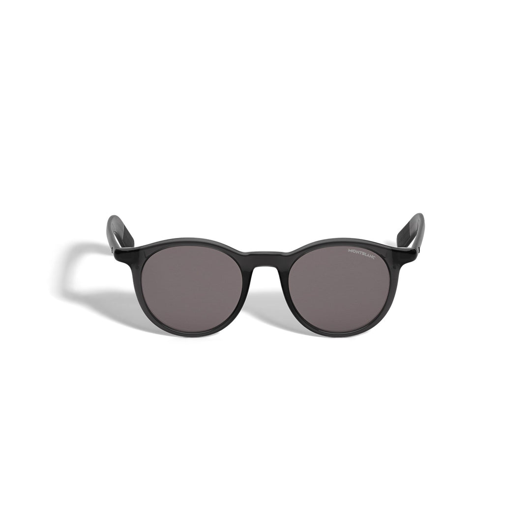 Montblanc Round Sunglasses with Black injected Acetate Frame MB134460