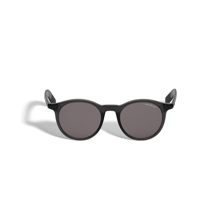Montblanc Round Sunglasses with Black injected Acetate Frame MB134460