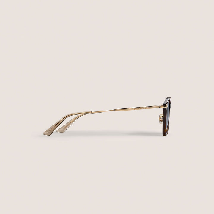 Montblanc Round Sunglasses with Havana Acetate Frame MB134461