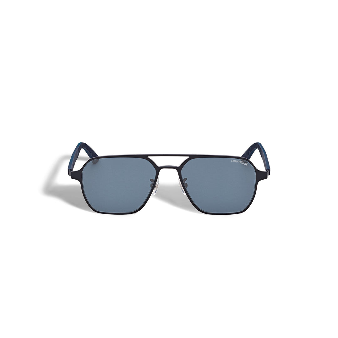 Montblanc Squared Sunglasses with Black Metal Frame MB134465