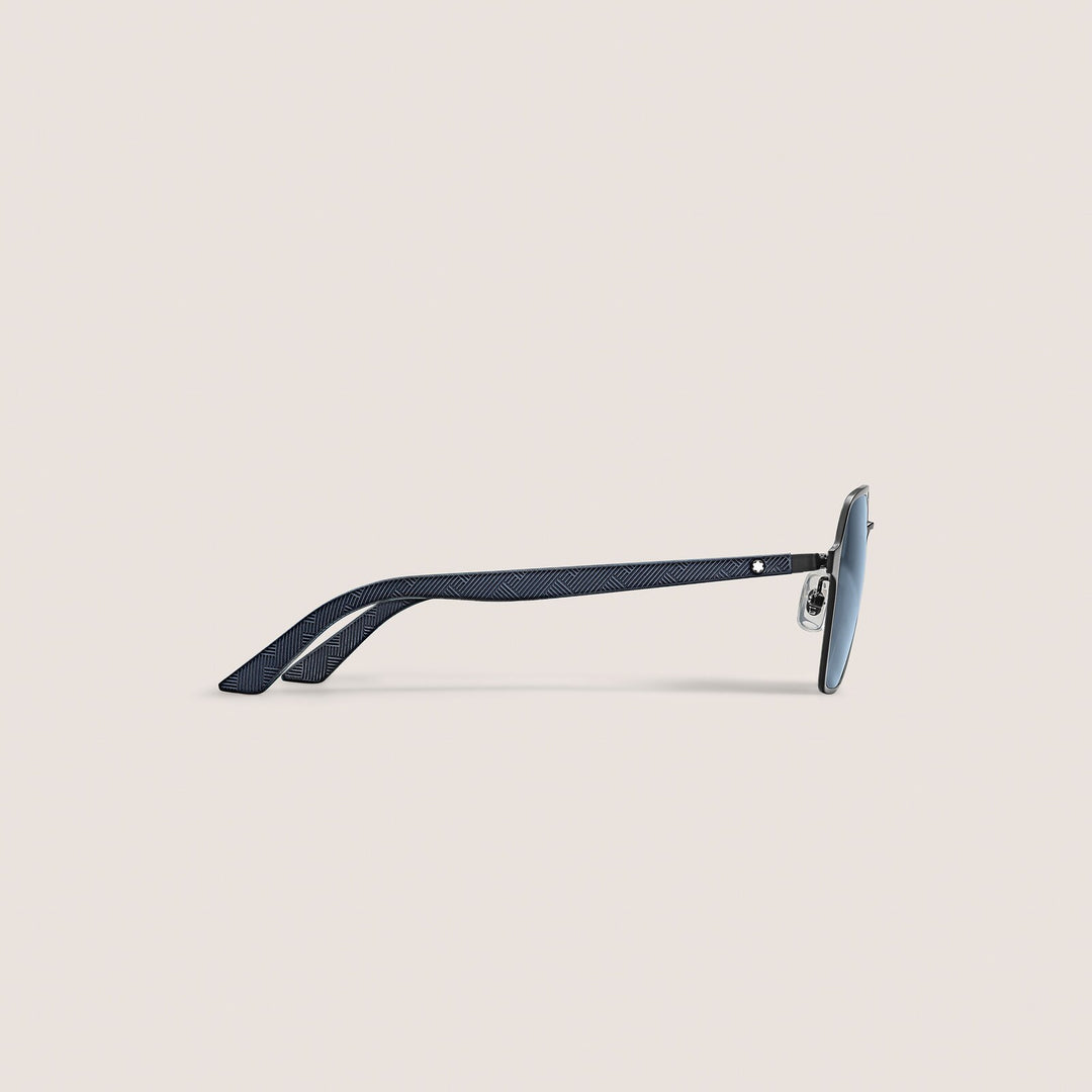 Montblanc Squared Sunglasses with Black Metal Frame MB134465