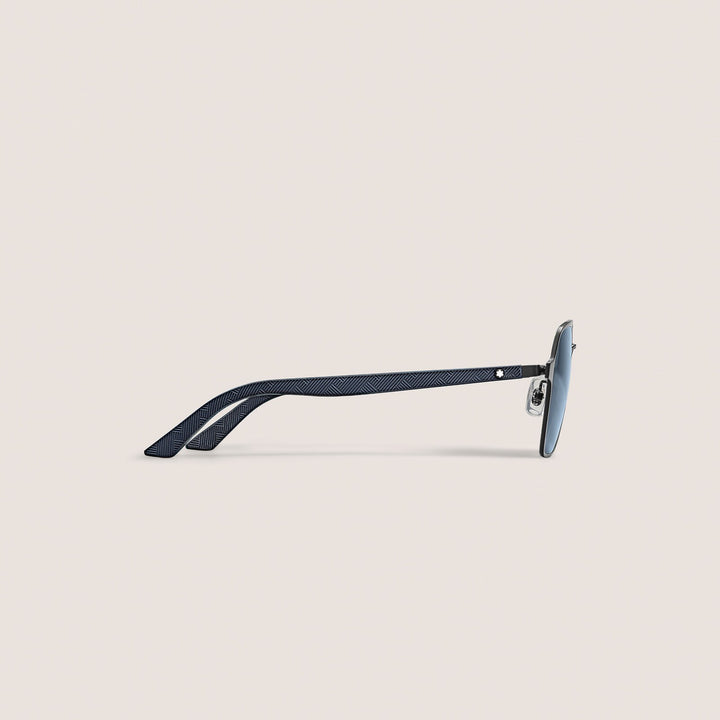 Montblanc Squared Sunglasses with Black Metal Frame MB134465