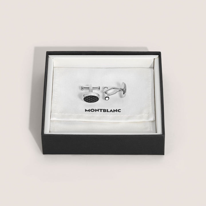 Montblanc Cufflinks, Meisterstück, Black Lacquer MB134468