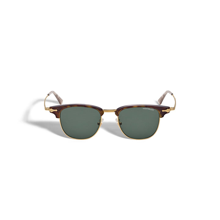 Montblanc Rectangular Sunglasses with Gold Coloured Metal Frame MB134474