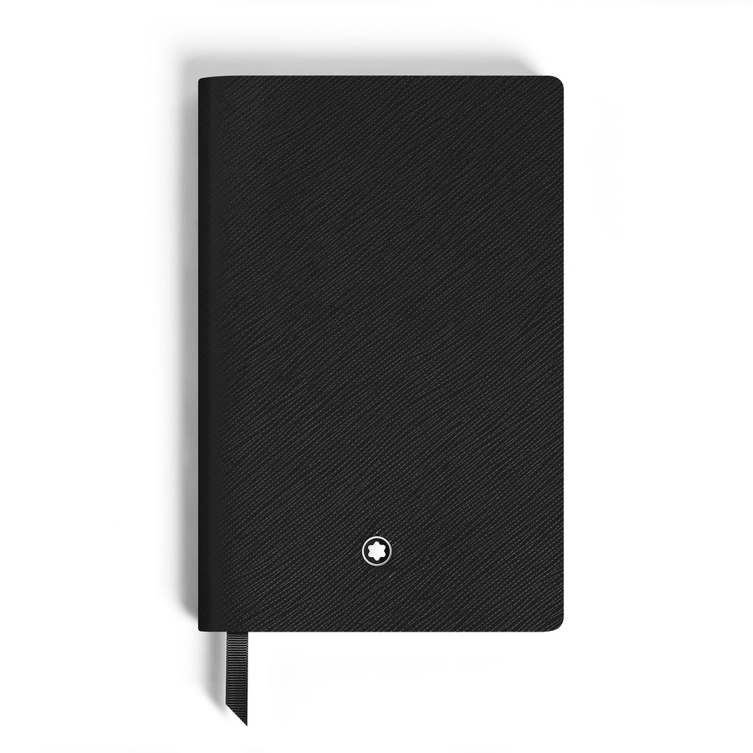 Montblanc Notebook Small, Black Leather, Black, Lined Pages MB134719