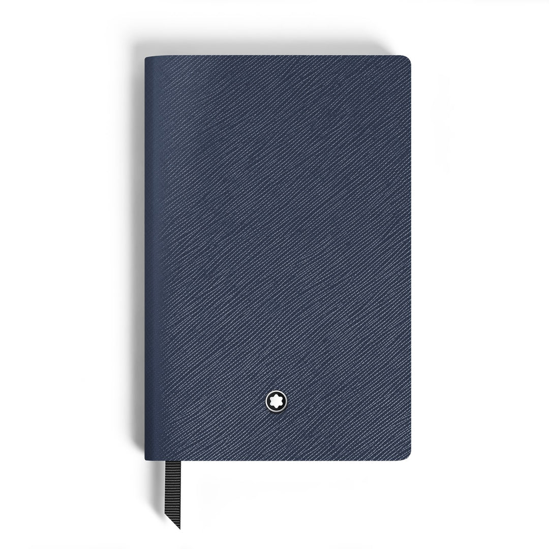Montblanc Notebook Small, Ink Blue Leather, Blue, Blank Pages MB134724