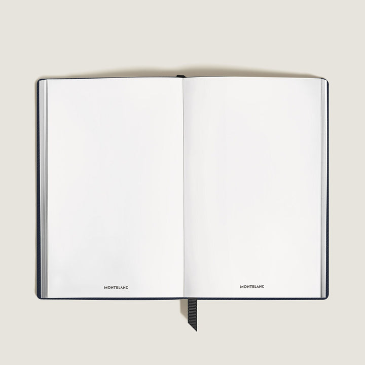 Montblanc Notebook Small, Ink Blue Leather, Blue, Blank Pages MB134724