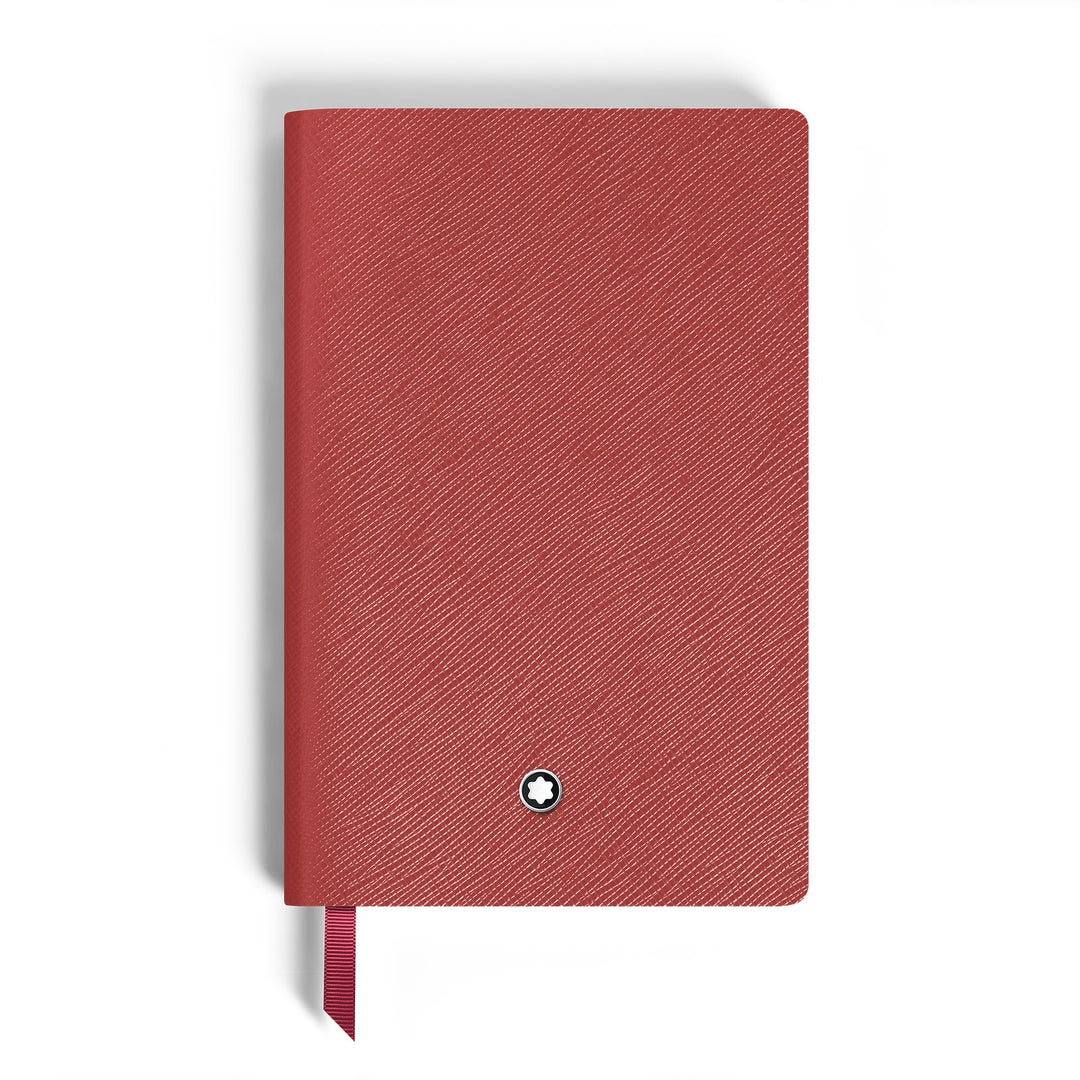 Montblanc Notebook Small, Brick Red Leather, Red, Lined Pages MB134725