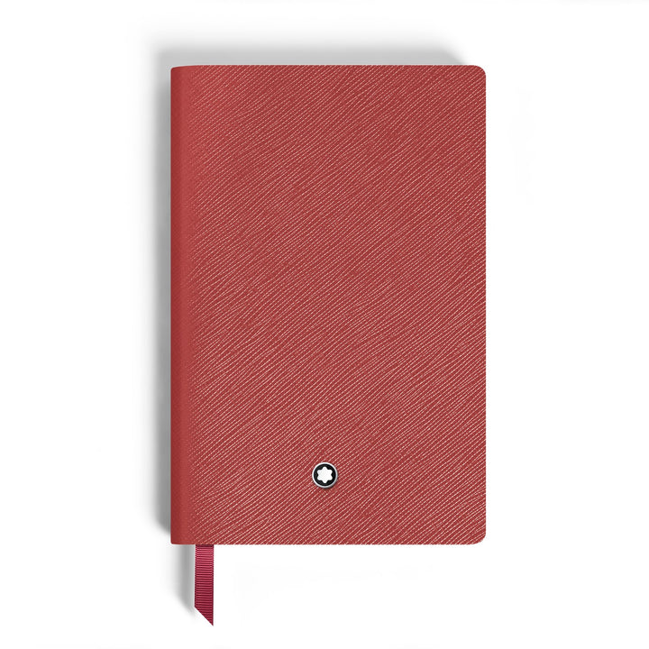 Montblanc Notebook Small, Brick Red Leather, Red, Lined Pages MB134725