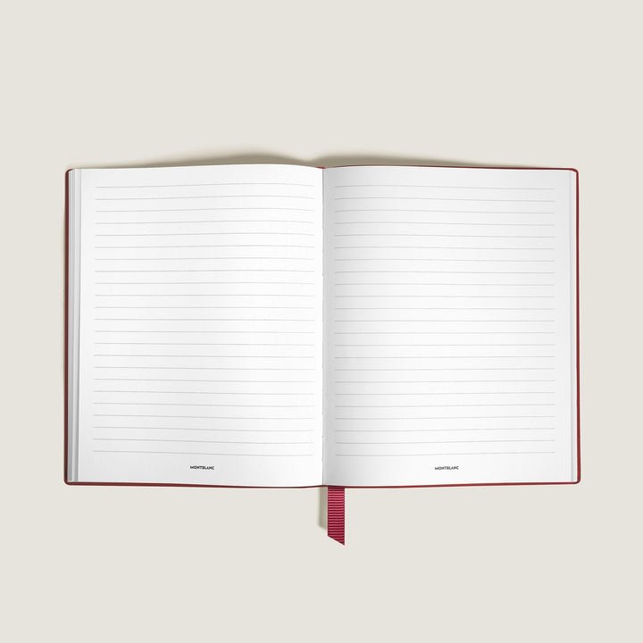 Montblanc Notebook Small, Brick Red Leather, Red, Lined Pages MB134725