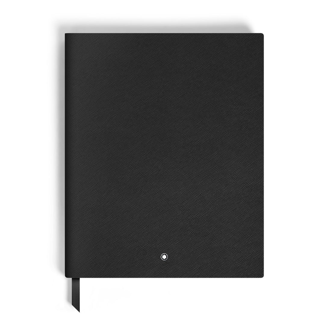 Montblanc Notebook Large, Black Leather, Black, Lined Pages MB134732