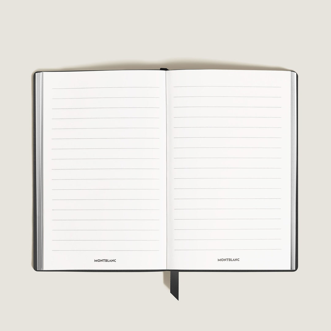 Montblanc Notebook Large, Black Leather, Black, Lined Pages MB134732