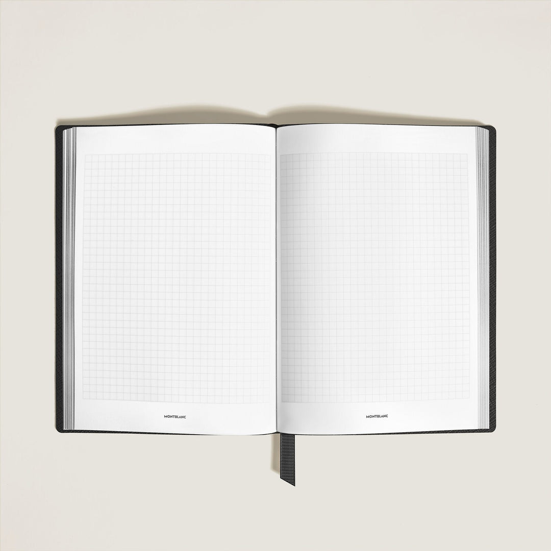 Montblanc Notebook Medium, Saffiano Leather, Black - Squared Pages MB134752
