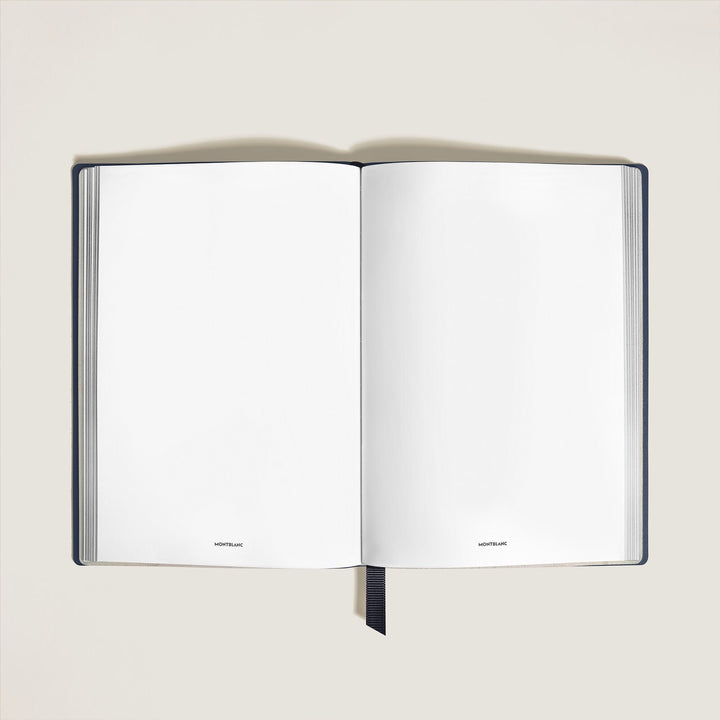Montblanc Notebook Medium, Ink Blue Leather, Blue, Blank Pages MB134757