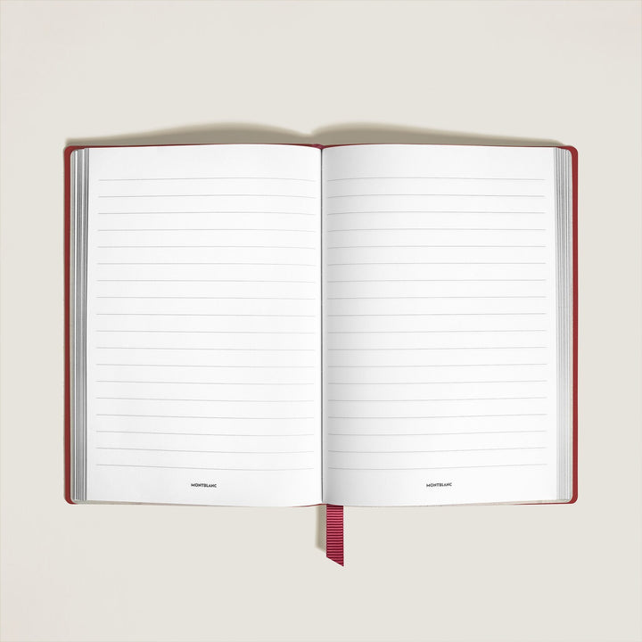 Montblanc Notebook Medium, Brick Red Leather, Red, Lined Pages MB134762
