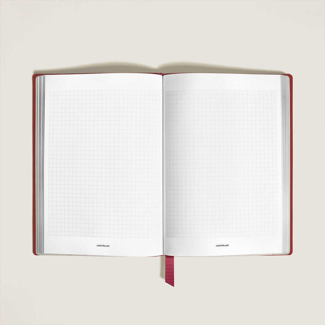 Montblanc Notebook Medium, Saffiano Leather, Red - Squared Pages MB134764